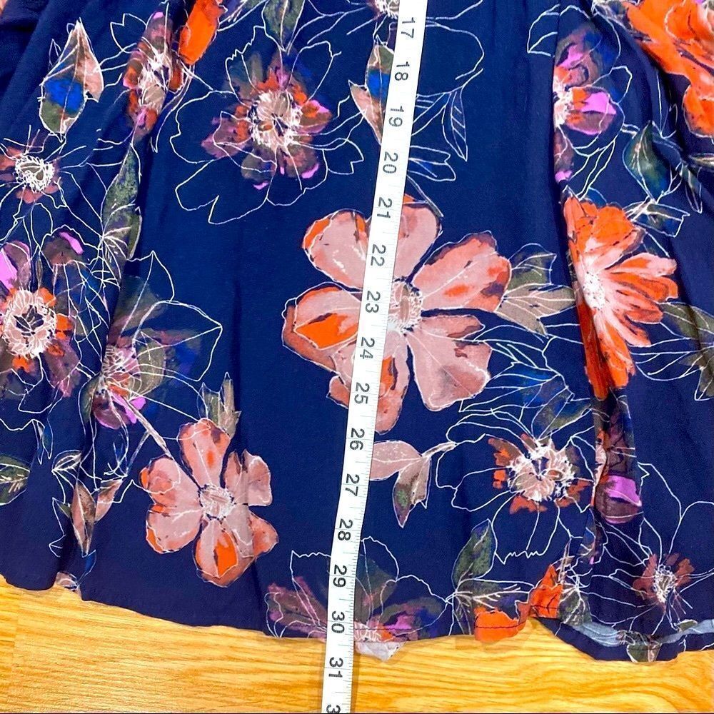 Free People “All Eyes on You” Boho Floating Floral Mini Dress - Picture 13 of 13